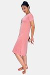 Sweetmoon Long T Shirt Nightdress - Pink — thumbnail 4